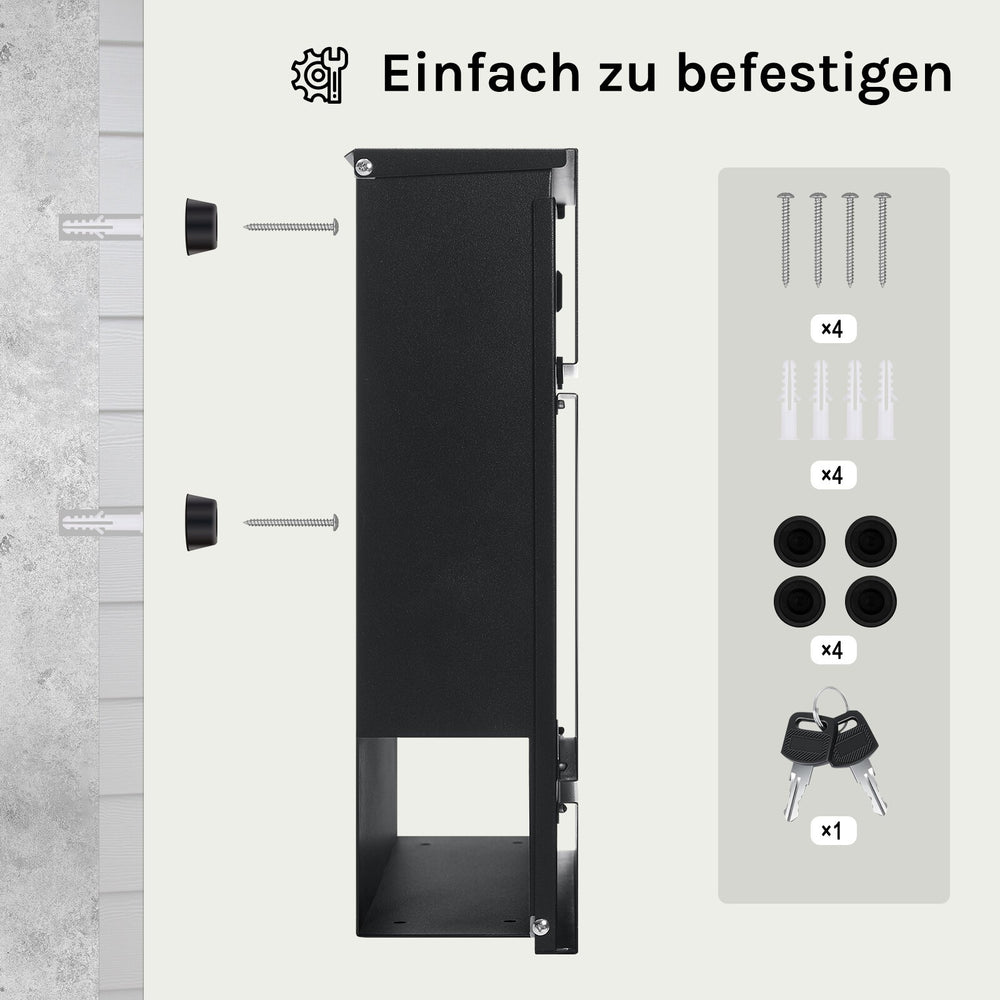 Wandbriefkasten mit Zeitungsrolle – Ansicht 9 von 16