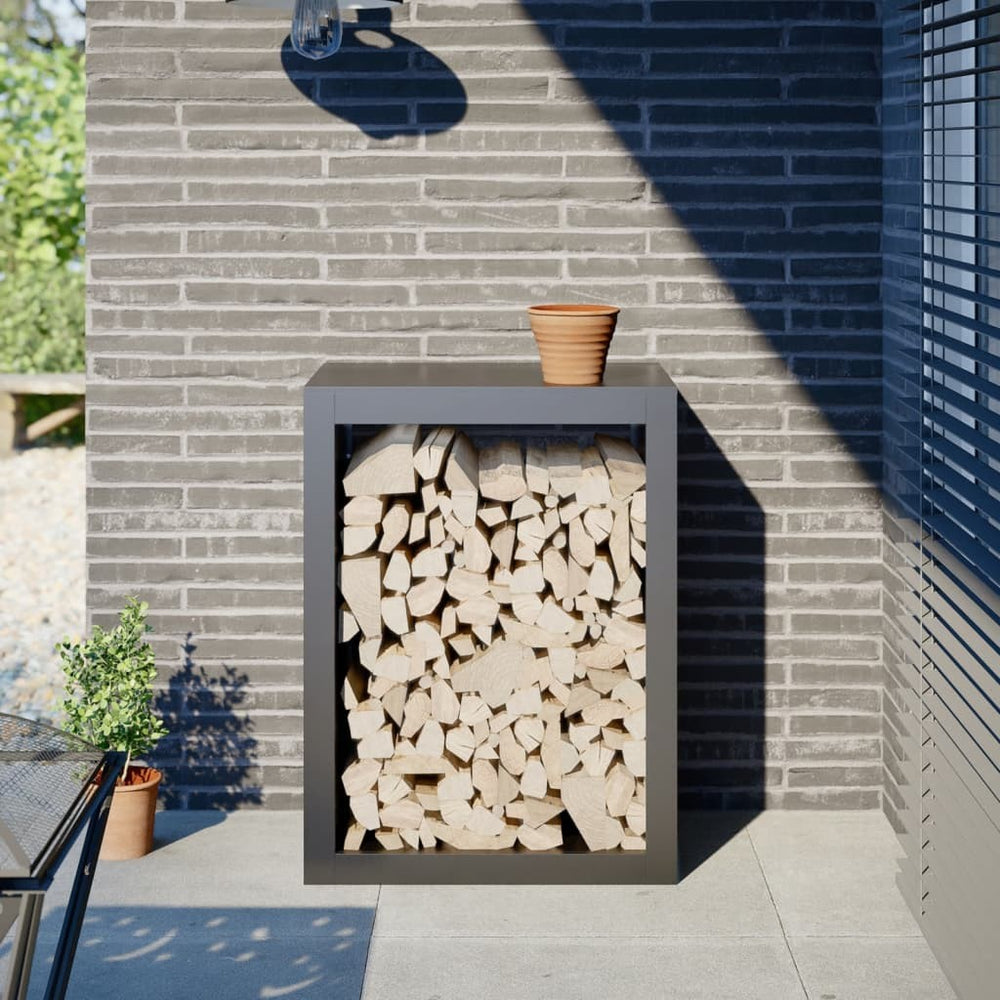 Brennholzregal Stahl 40 cm tief, Ansicht 13