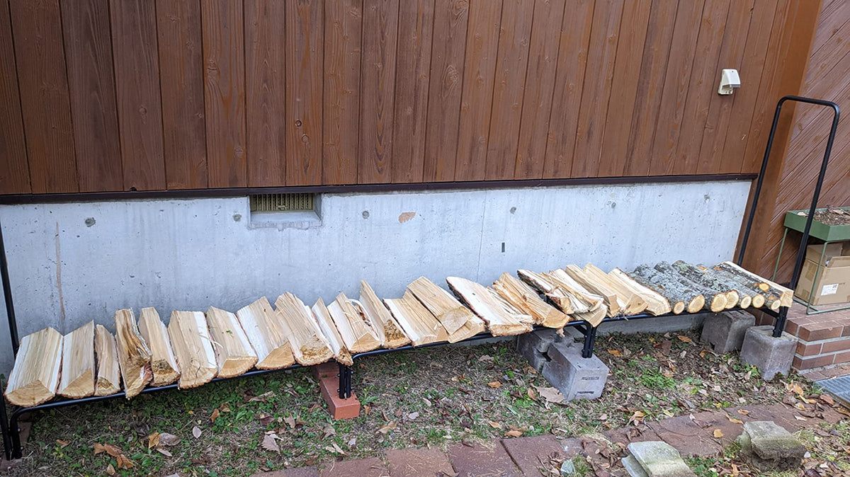 Brennholzregal extra lang 345 cm, Ansicht 2