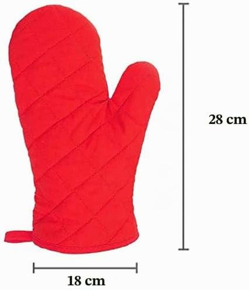 Ofenhandschuhe hitzebeständig lang Rot – Ansicht 3 von 7