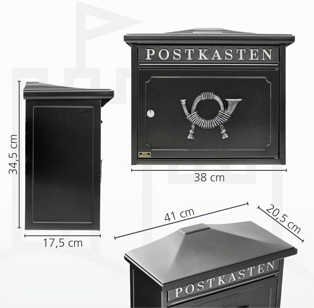 Wandbriefkasten Alteisen groß – Ansicht 6 von 6