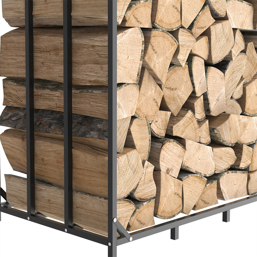 Kaminholzregal außen XXL 156 × 60 × 176 cm – Ansicht 13 von 13