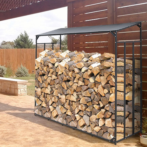 Kaminholzregal außen XXL 156 × 60 × 176 cm – Ansicht 1 von 13