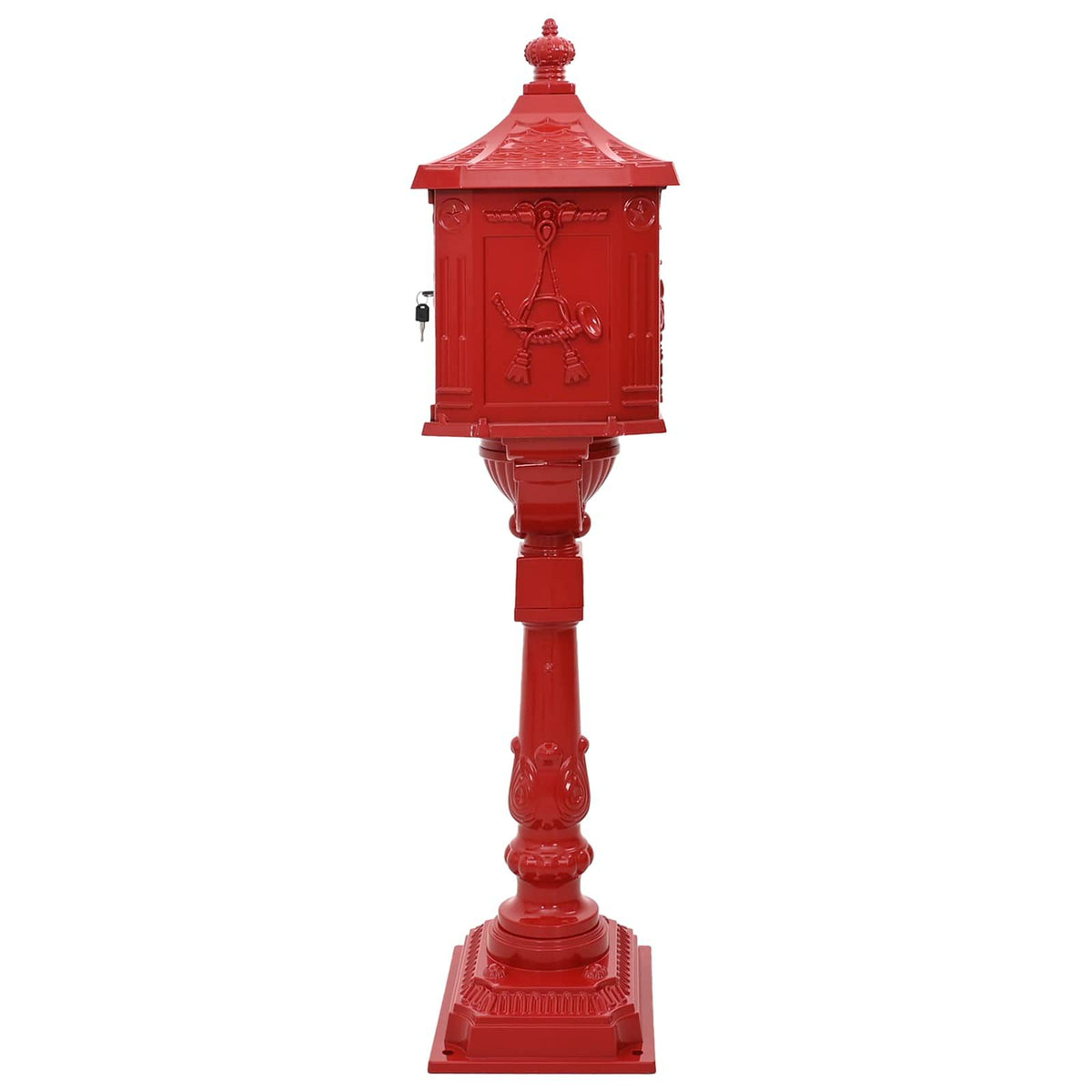 Standbriefkasten Vintage Rot – Ansicht 3 von 9