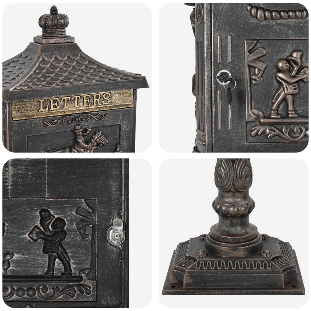 Standbriefkasten Vintage Bronze – Ansicht 6 von 9