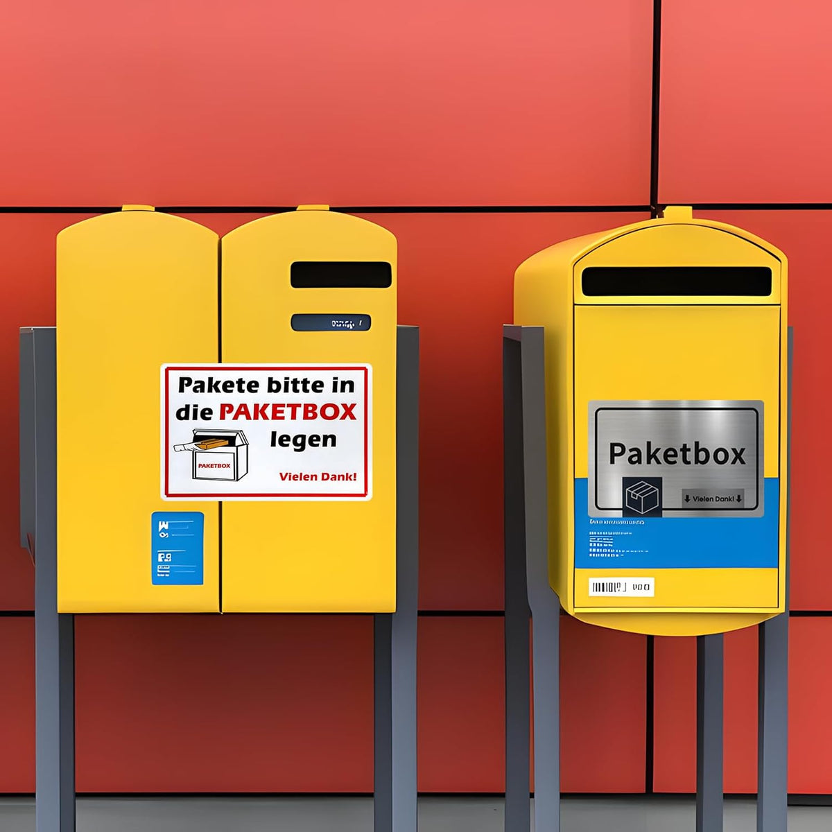 Paketbox-Schild Aluminium 2er-Set – Ansicht 5 von 7