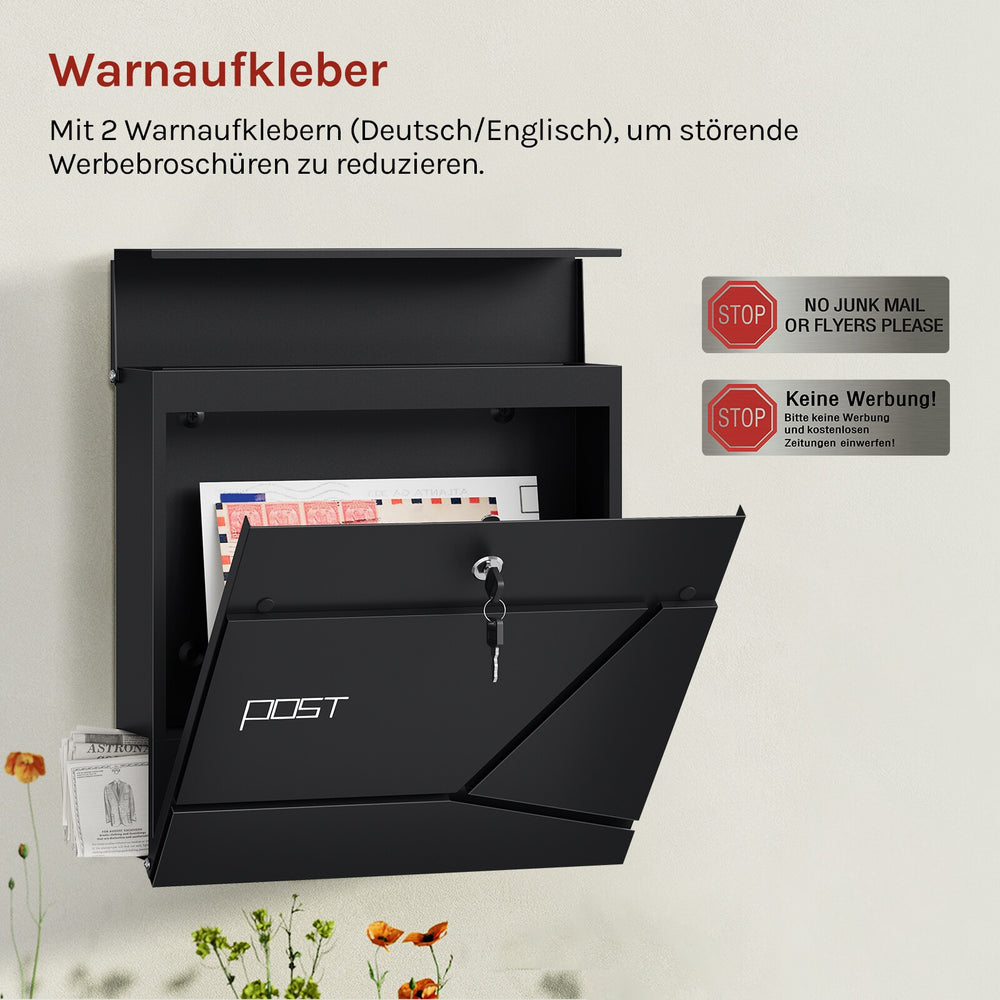Wandbriefkasten mit Zeitungsrolle – Ansicht 7 von 16