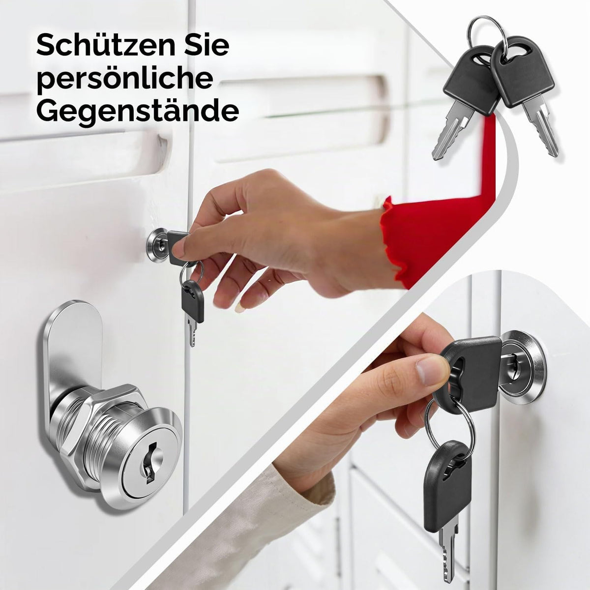 Briefkastenschloss 20 mm 5er-Set, Ansicht 3