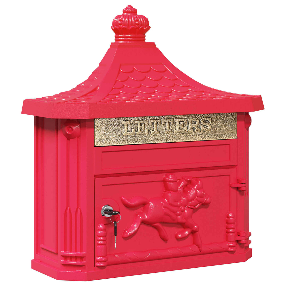 Wandbriefkasten Vintage Rot – Ansicht 1 von 11
