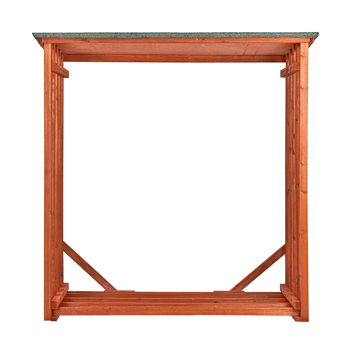 Kaminholzregal Provence Braun 142 × 51 cm, Ansicht 5
