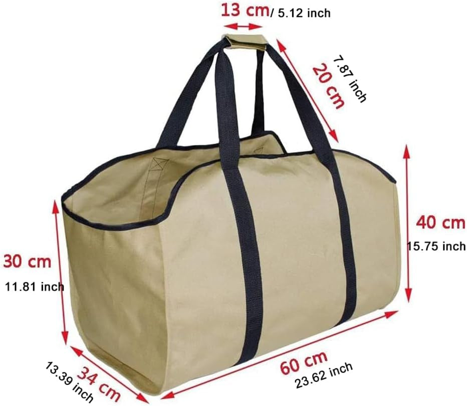Kaminholztasche groß Khaki – Ansicht 2 von 8
