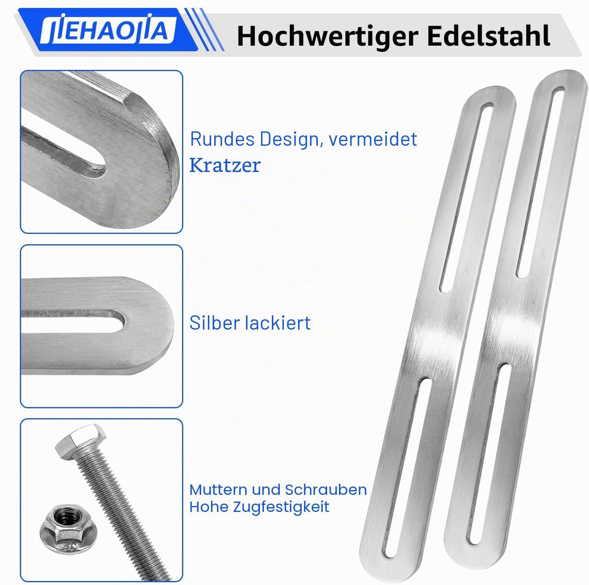 Zaunbefestigung Briefkasten 215 mm Silber, Ansicht 3