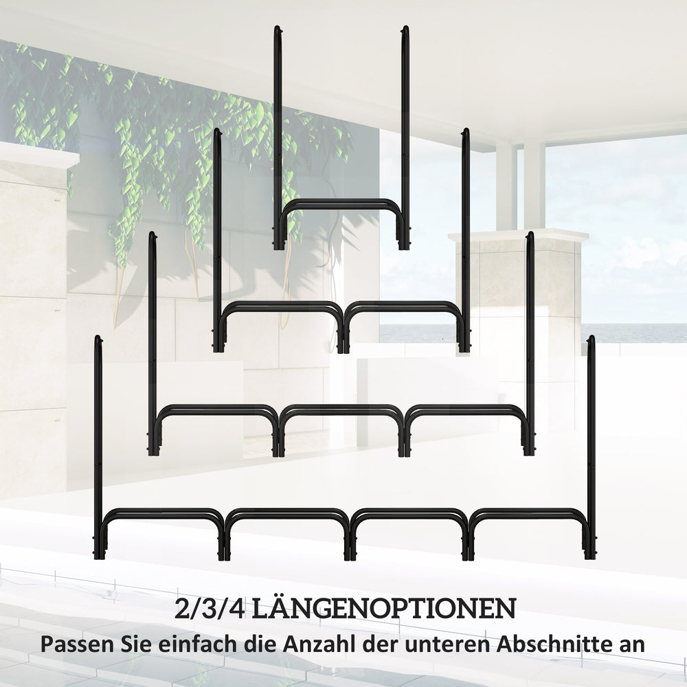 Kaminholzregal mit Tragetasche und Abdeckung, Ansicht 13