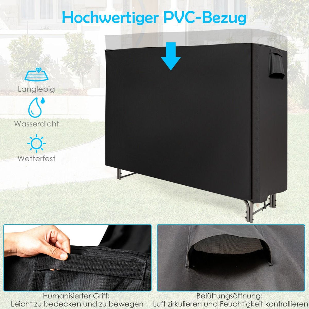 Brennholzregal 153 × 35,5 × 122,5 cm, Ansicht 5