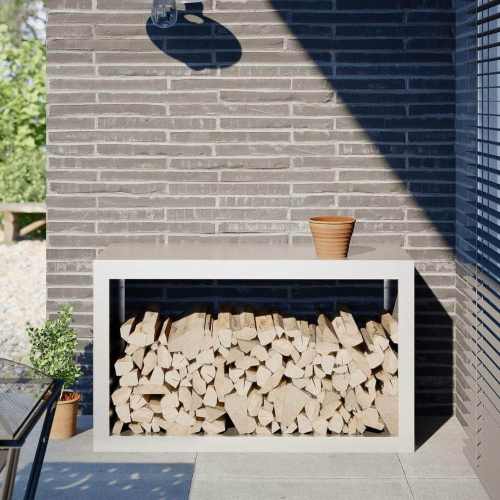 Brennholzregal Stahl 40 cm tief, Ansicht 7