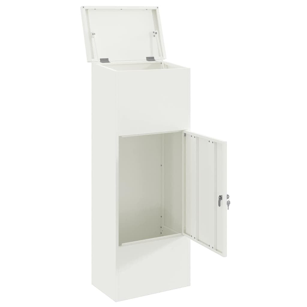 Paketbriefkasten Weiß 110,5 cm – Ansicht 4 von 13