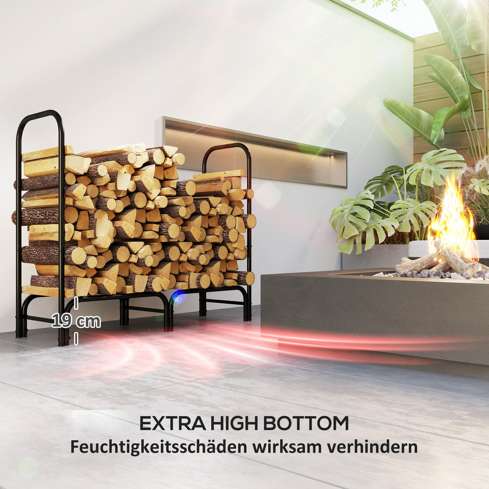 Kaminholzregal mit Tragetasche und Abdeckung, Ansicht 20