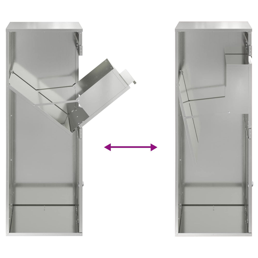 Paketbriefkasten Silber 103 cm, Ansicht 10