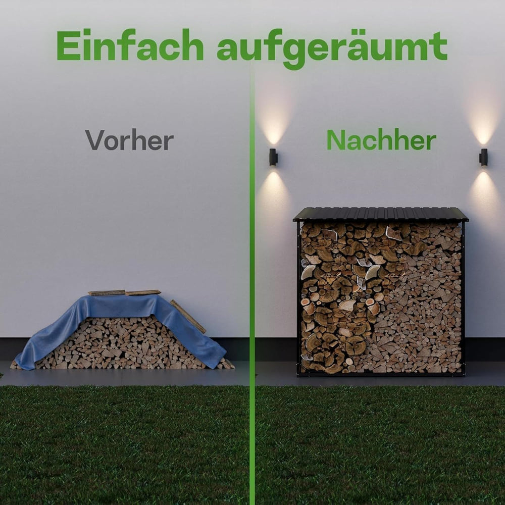 Brennholzregal XXXL 186 × 105 × 185 cm, Ansicht 6