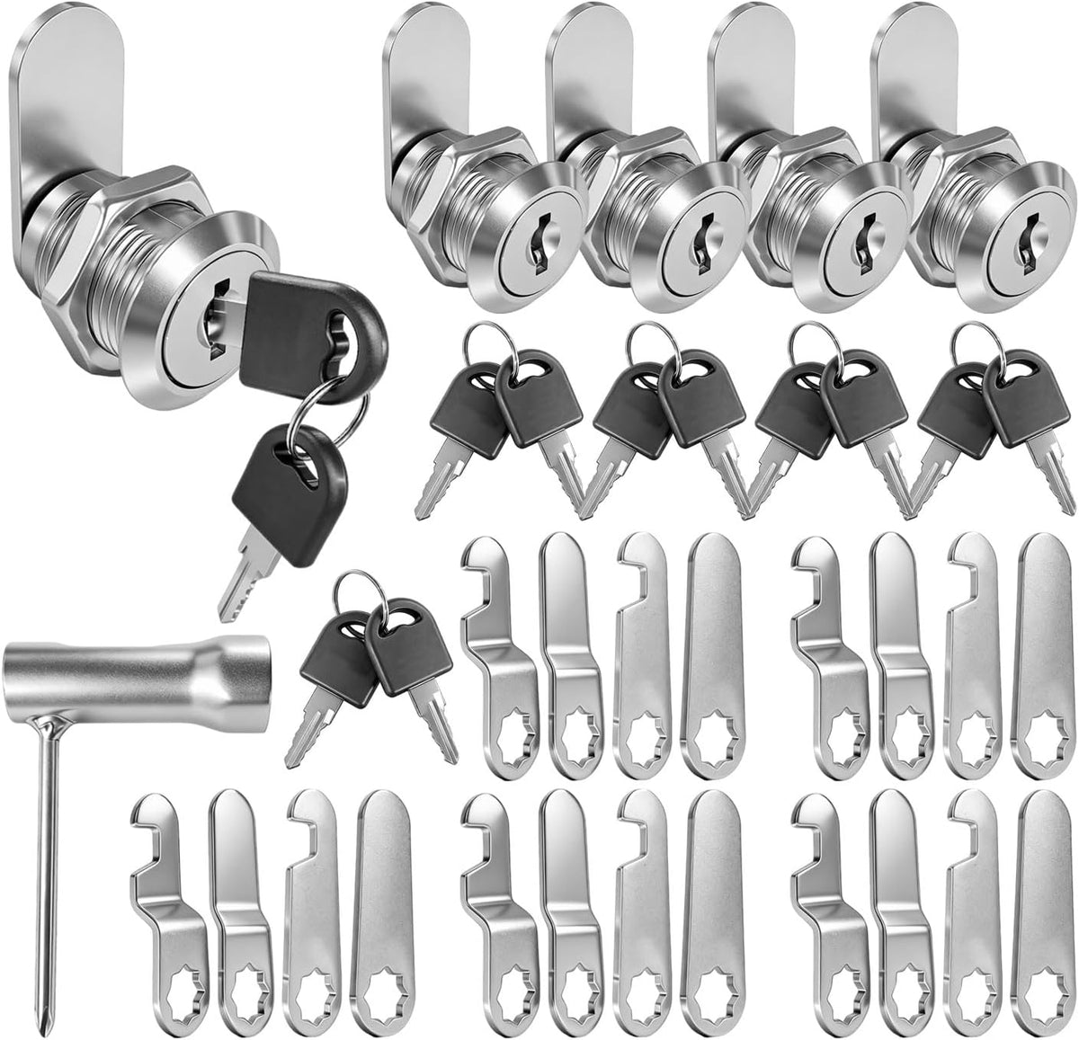 Briefkastenschloss 20 mm 5er-Set