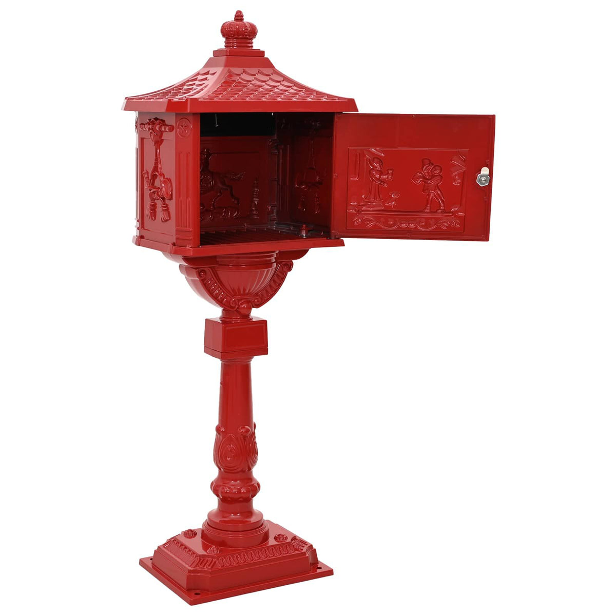 Standbriefkasten Vintage Rot – Ansicht 5 von 9